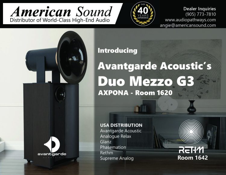 American Sound Distribution Introduces the New DUO MEZZO G3 at AXPONA 2024 in ROOM 1620