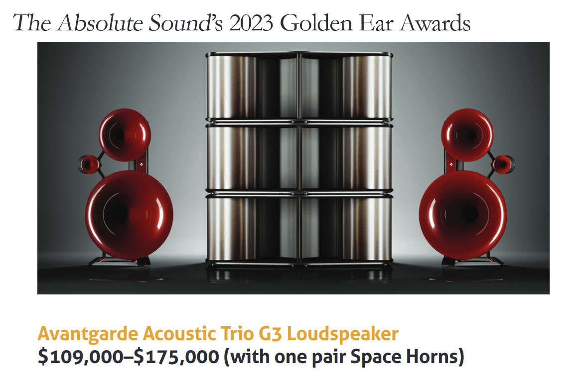 TAS Golden Ear Award - Trio G3